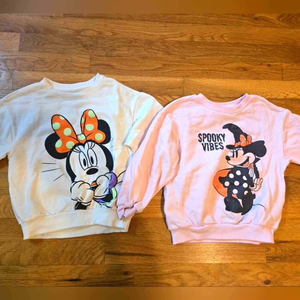 Disney Minnie Mouse Kids Sweatshirts - White and Orange